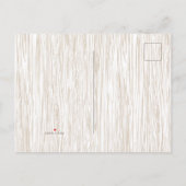 農村風の木目模様のメイソンジャー 感謝カード 案内ポストカード (裏面)