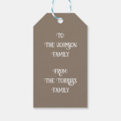 農村風クリスマスリース オーダーメイド ファミリー ギフトタグ (裏面)