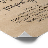 農村風メモリアルサイン 愛する人の記憶を胸に ポスター (角)