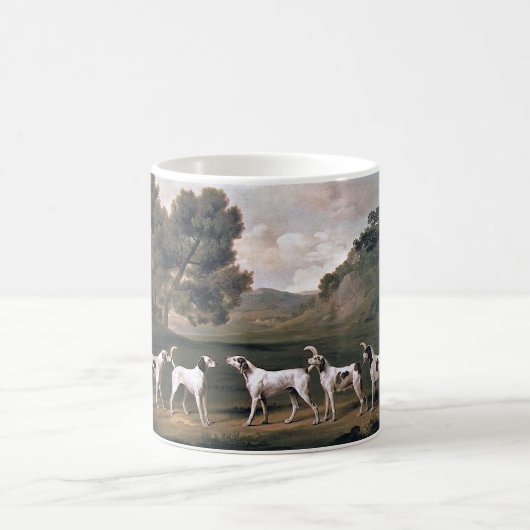 農村風景に広がる(George Stubbs著) コーヒーマグカップ (中央)
