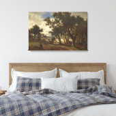 農村風景のハンター(Andreas Achenbach) キャンバスプリント (インサイチュ (寝室))