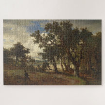 農村風景のハンター(Andreas Achenbach)