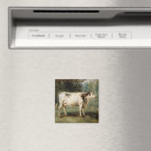 農村風景の中の牛（家畜） マグネット (インサイチュ (食洗機))