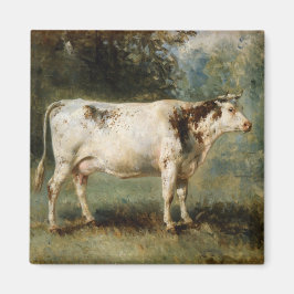 農村風景の中の牛（家畜） マグネット