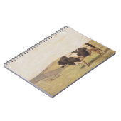 農村風景の中の牛（Ferdinand Hodler著） ノートブック (左側)