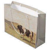 農村風景の中の牛(Ferdinand Hodler著) ラージペーパーバッグ (裏面アングル)