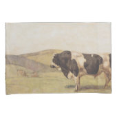 農村風景の中の牛（Ferdinand Hodler著） 枕カバー (正面右)