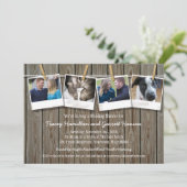 農村風衣類ラインの写真 ウェディングシャワーの招待状 招待状 (スタンド正面)