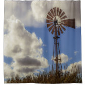 農村風車シャワーカーテン シャワーカーテン (正面)