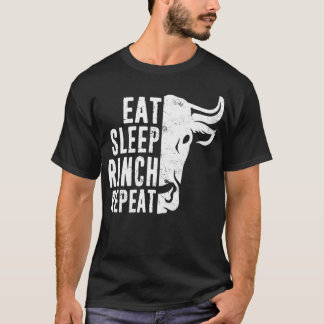 農業おもしろい乳農家牛ランチャーギフトディス Tシャツ