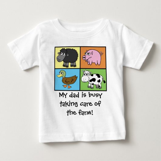 農業だ!(仮想農業) ベビーTシャツ (正面)