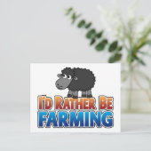 農業だ！黒い羊 ポストカード (スタンド正面)