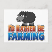 農業だ！黒い羊 ポストカード (正面)