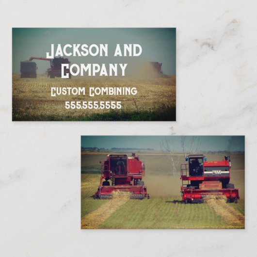 農業と農業を融合 名刺 (正面/裏面)