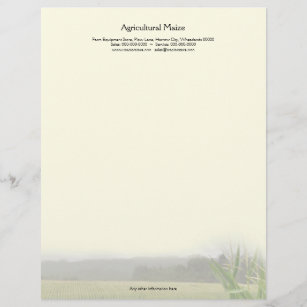 農業のトウモロコシのメインページ レターヘッド