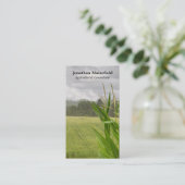 農業のトウモロコシの景色の写真 名刺 (スタンド正面)