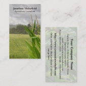 農業のトウモロコシの景色の写真 名刺 (正面/裏面)