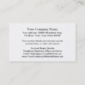 農業の名刺 名刺 (裏面)