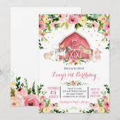 農業の誕生日招待状, 農業の誕生日招待状 招待状 (正面/裏面)