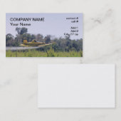 農業の飛行機の噴霧 名刺 (正面/裏面)