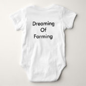 農業のFARM/Dreamingに生まれて下さい ベビーボディスーツ (裏面)