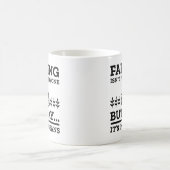 農業は誰にでもできるわけではない コーヒーマグカップ (中央)