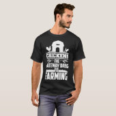 農業への入り口 ニワトリは農家のライフスタイルへのゲートウェイ Tシャツ (正面フル)