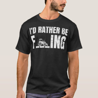 農業よりも畑仕事が好きな農家のギフトアイデア トラクター Tシャツ
