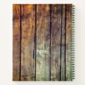 農業をテーマにしたログブックの収穫作成 ノートブック (裏面)