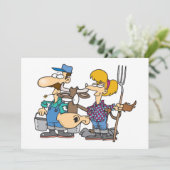 農業カップル招待状 招待状 (スタンド正面)