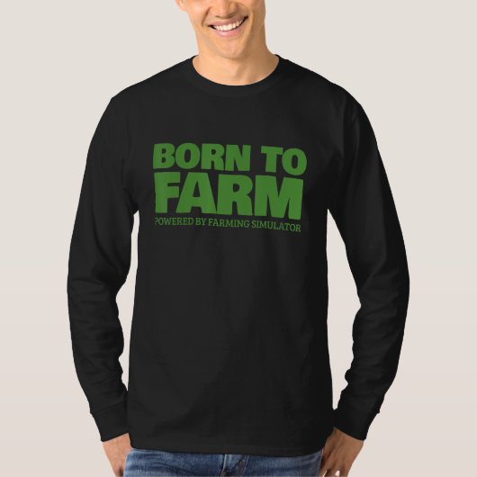 農業シミュレ生まれータ – ファームへ（緑） Tシャツ (正面)