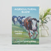 農業ショー招待状 4頭の牛 招待状 (スタンド正面)
