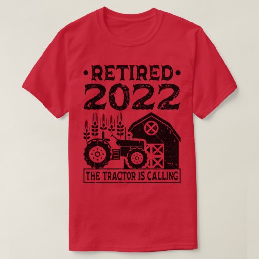 農業トラクおもしろいタメン農家 Tシャツ (デザイン正面)