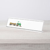 農業トラクタトレーラ デスクネームプレート (正面)