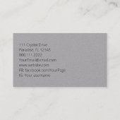 農業トラクターチキンガーデニングオーガニックング 名刺 (裏面)