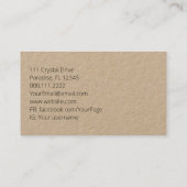 農業トラクターチキンガーデニングオーガニックング 名刺 (裏面)