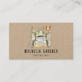 農業トラクターチキンガーデニングオーガニックング 名刺 (正面)