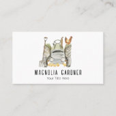 農業トラクターチキンガーデニングオーガニックング 名刺 (正面)