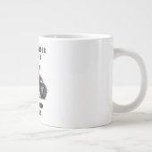 農業トラクタ懸命作業引用文 ジャンボコーヒーマグカップ (右)