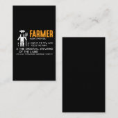 農業トラクタ農家農業鑑賞 名刺 (正面/裏面)