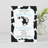 農業乳牛ボーイベビーシャワー招待状 招待状 (スタンド正面)