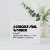 農業作業者はがき – 定おもしろい義 シーズンポストカード (スタンド正面)