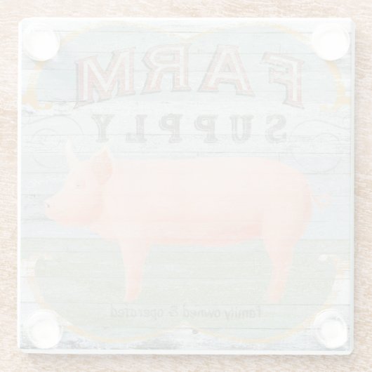 農業供給 ガラスコースター (裏面)