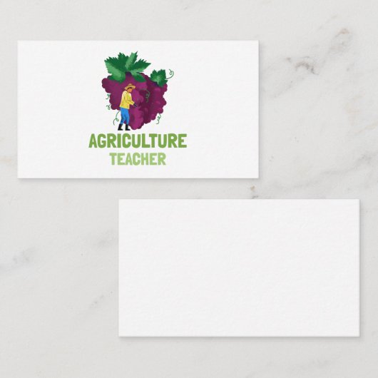 農業先生 | AG先生 |紫のブドウ 名刺 (正面/裏面)