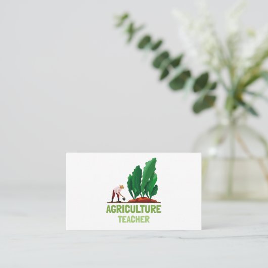 農業先生 |AG先生|野菜 名刺 (スタンド正面)