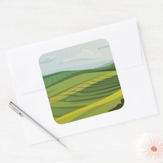 農業分野 スクエアシール (封筒)