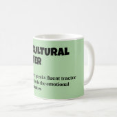 農業労おもしろい働者定義 コーヒーマグカップ (正面右)