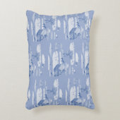 農業動物のトイレアクセントピロー(青) アクセントクッション (正面(垂直))