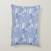 農業動物のトイレアクセントピロー(青) アクセントクッション (裏面(縦))