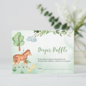 農業動物の国テーマおむつラッフル エンクロージャーカード (スタンド正面)